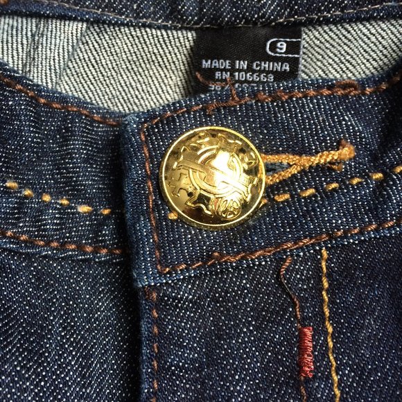 Looney Tunes Womens Jeans Sz 9 x 31 Straight Embroidered Tweety Bird Denim Lot29 - Picture 6 of 7